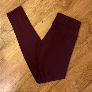 Maroon Aerie Leggings